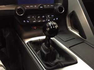 Customer Action Shot — Grey Flat Stick / Black Knob (Installed In Corvette Stingray)